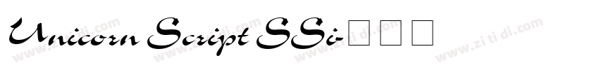 Unicorn Script SSi字体转换